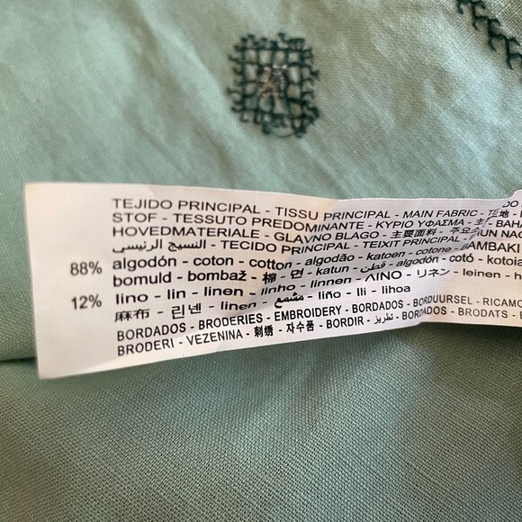 Size XL Zara embroidered midi dress - Picture 13 of 16